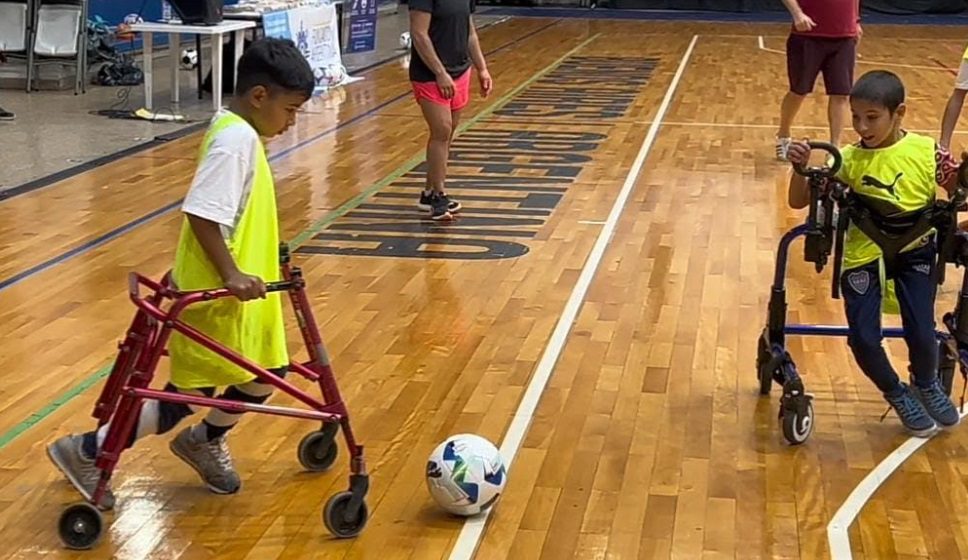fútbol en andadores