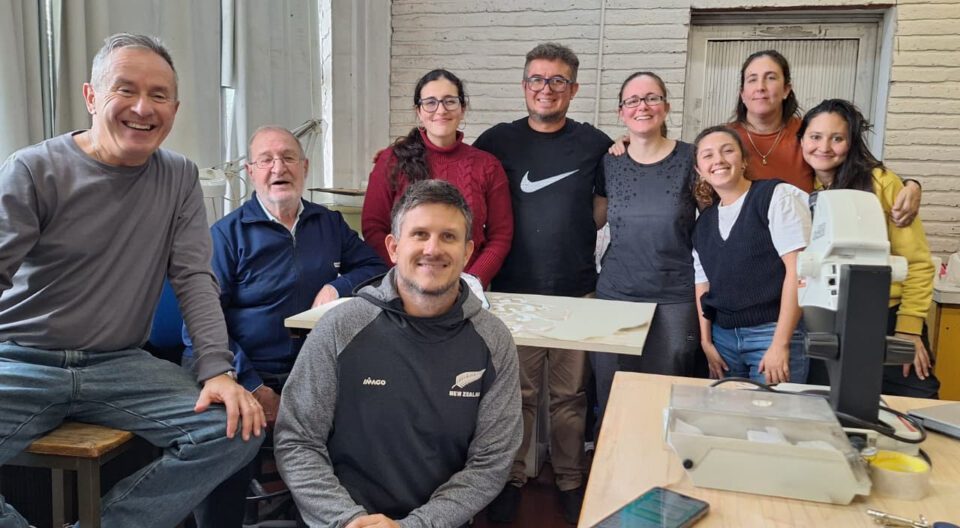 Agustín Garese y equipo