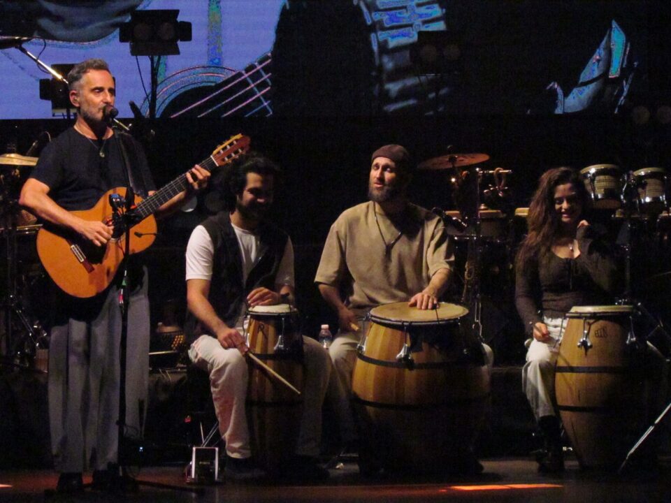 Jorge Drexler, Marc Pinyol, Julio Sanrizz y Eva Catalá. Foto: Camila Spoleti.