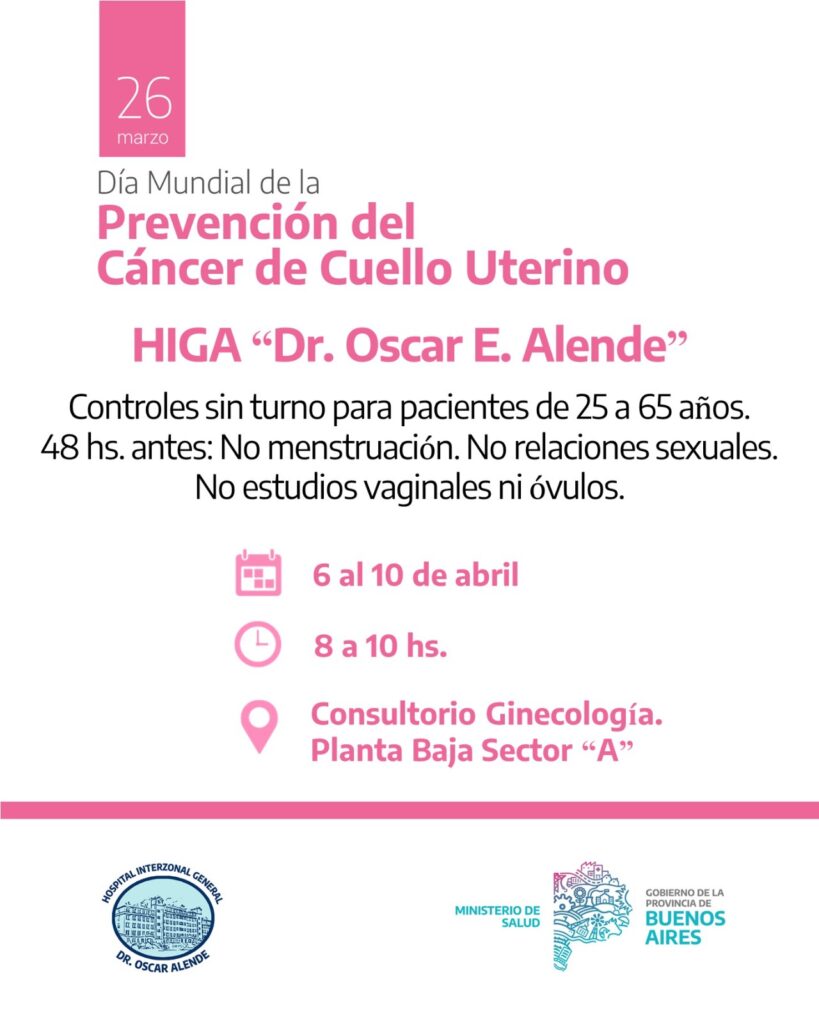 campaña de prevención del cáncer de cuello uterino