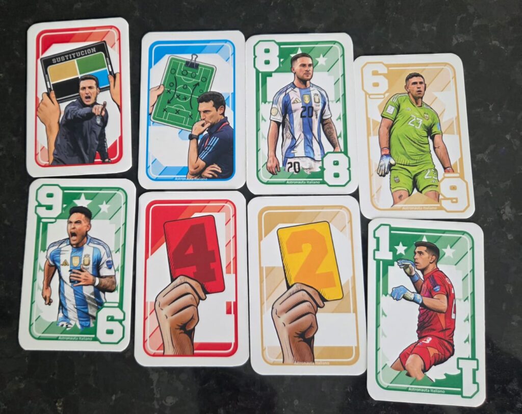 juego de cartas selección argentina
